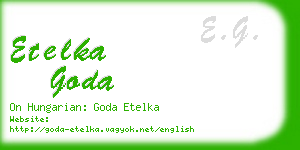 etelka goda business card